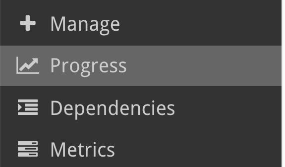 Progress in Sidebar